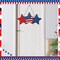 4th of July Hanging Door Sign Wooden Independence Day Decorations Patriotic Door Hanger American Rustic Wooden Plaque for Wall Front Porch Outdoor Farmhouse